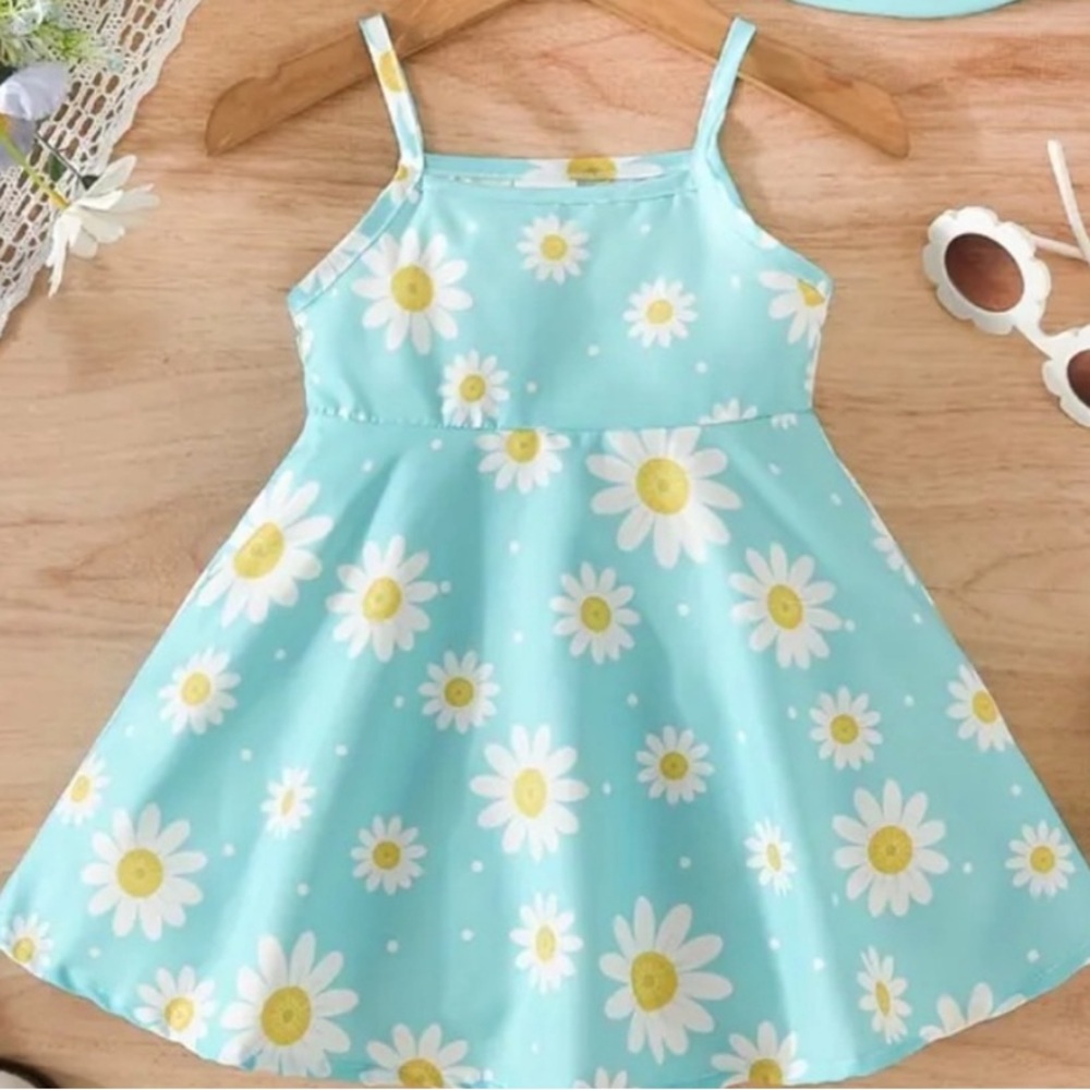 Girls light blue summer dress 18-24 months